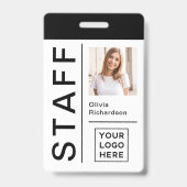 Badge ID moderne pour le personnel de l'entreprise avec  (Front)