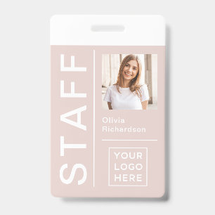 Badge ID moderne pour le personnel de l'entreprise Phot