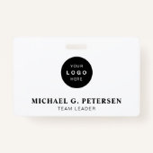 Badge ID nom d'identification du logo de l'entreprise (Devant)