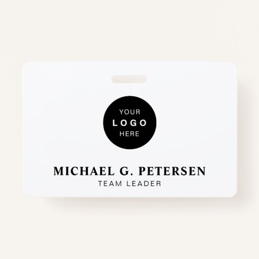 Badge ID nom d'identification du logo de l'entreprise (Devant)