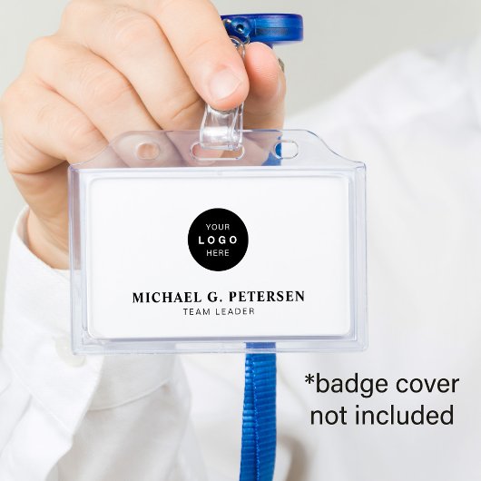 Badge ID nom d'identification du logo de l'entreprise
