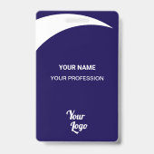 Badge ID nom et titre de l'employé de la société b (Avant)
