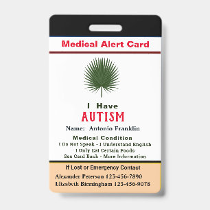 Badge ID personnalisé Enfant Adulte Nom