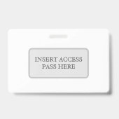 Badge ID personnalisé horizontal (Arrière)