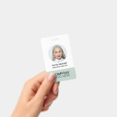 Badge ID personnalisé Photo de l'employé QR CODE LOGO SA (Manuel / portable)