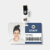 Badge ID personnel de l'entreprise (Avant avec clip)