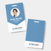 Badge ID personnel de l'événement professionnel moderne (Avant & arrière)