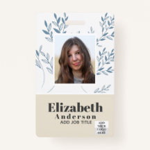 ID PHOTO - Carte VIP employé - Fleurs filles