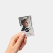 Badge ID photo de l'employé Logo de l'entreprise Code QR (Manuel / portable)