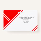 Badge ID photo de l'employé Médicale (Dos)