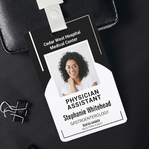 Badge ID photo de l'employé Médicale de l'hôpital noi