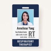 Badge ID photo de l'employé Médicale personnalisé (Devant)