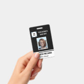 Badge ID photo de l'employé personnalisé Insigne vertica (Manuel / portable)