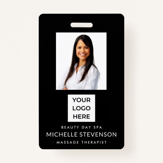 Badge ID photo de l'employé Sécurité de l'entreprise Noi (Devant)