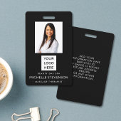 Badge ID photo de l'employé Sécurité de l'entreprise Noi