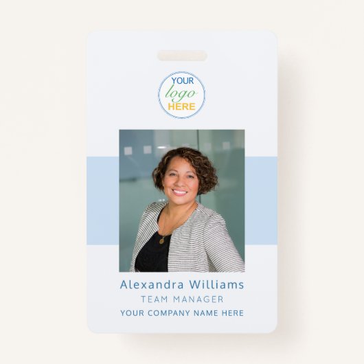 Badge ID photo de l'employé Sécurité du logo de la socié (Devant)