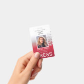 Badge ID photo de l'identification de la presse (Manuel / portable)