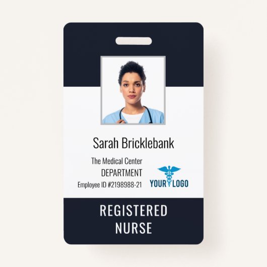 Badge ID photo de l'infirmière du centre Médicale (Devant)