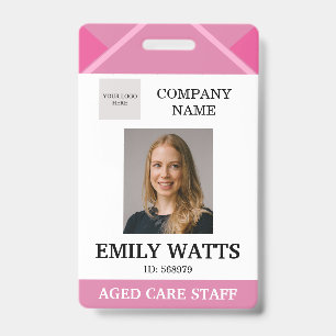 Badge ID photo de sécurité des soins de santé du méd