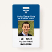 Badge ID photo Employé Médicale personnalisé (Devant)