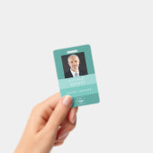 Badge ID photo moderne Green Business (Manuel / portable)