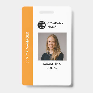 Badge ID photo personnalisé pour employés de l'ent