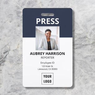 Badge ID photo simple Press