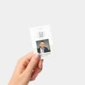 Badge ID QR professionnel gris minimaliste (Manuel / portable)