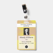 Badge Identifiant de l'entreprise Logo de l'employé Nom (Avant avec clip)