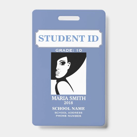 BADGE IDENTIFIANT DE L'ÉTUDIANT (Avant)
