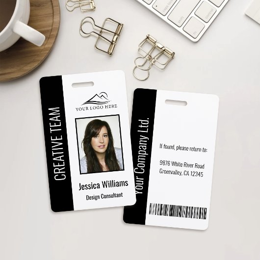 Badge Identifiant de sécurité de l'employé d'entreprise