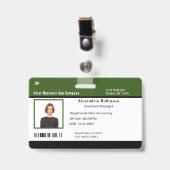 Badge Identifiant d'identification des employés de l'ent (Avant avec clip)