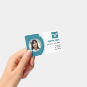 Badge Identifiant du logo de l'employé personnalisé (Manuel / portable)