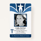 Badge Identifiant Médicale de l'employé de l'hôpital ble (Devant)