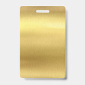 Badge Identifiant Or Employé (Arrière)