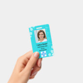 Badge Identifiant, photo et nom de l'employé de l'hôpita (Manuel / portable)