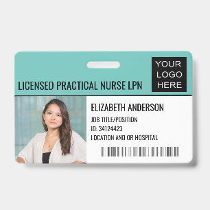 Badge Identifiant photo personnalisé avec logo Médicale