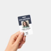 Badge Identifiant photo simple pour bénévole (Manuel / portable)