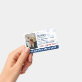 Badge Identification de chien avec photo et nom Empreint (Manuel / portable)