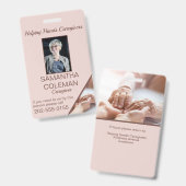 Badge Identification de l'aide à domicile pour les soign (Avant & arrière)