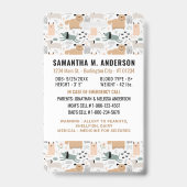 Badge Identification de l'enfant Sécurité Chien Motif En (Dos)