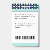 Badge Identification de l'ID du compte photo de la press (Arrière)