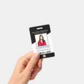 Badge Identification de l'ID logo du code barre de l'emp (Manuel / portable)