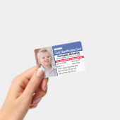 Badge Identification de l'identité de l'enfant Allergie  (Manuel / portable)