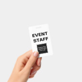 Badge Identification de personnel d'événement (Manuel / portable)