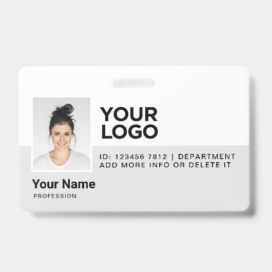 Badge Identification de sécurité moderne pour employés a (Avant)