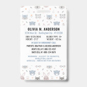 Badge Identification des enfants Animaux mignons d'urgen (Back)