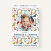 Badge Identification des enfants - Photo d'urgence Ident (Devant)