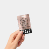 Badge Identification du personnel de l'événement Logo Ro (Manuel / portable)