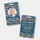 Badge Identification d'urgence pour enfants avec photo p (Avant & arrière)